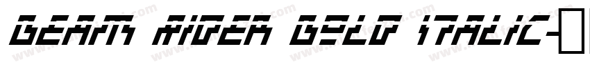 Beam Rider Bold Italic字体转换